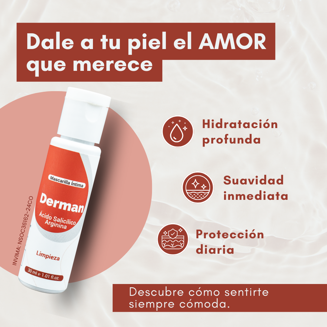 DERMAN™ - Hidratante Íntimo Revitalizante Hombre y Mujer 30 ml + [ENVÍO GRATIS HOY]