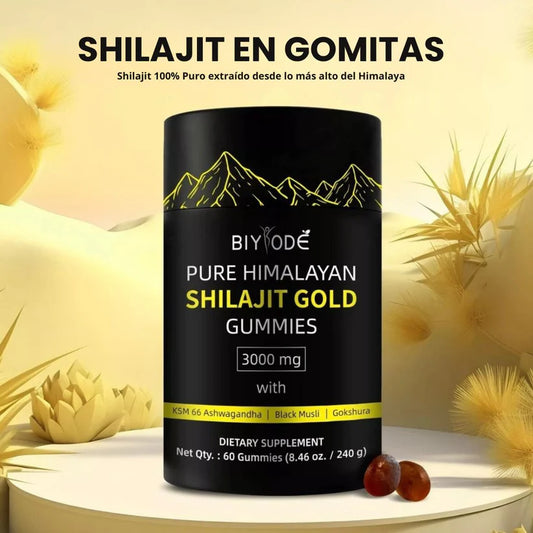 Gomitas de Shilajit Gold 100% Original - Producto Importado (60 Gomitas)