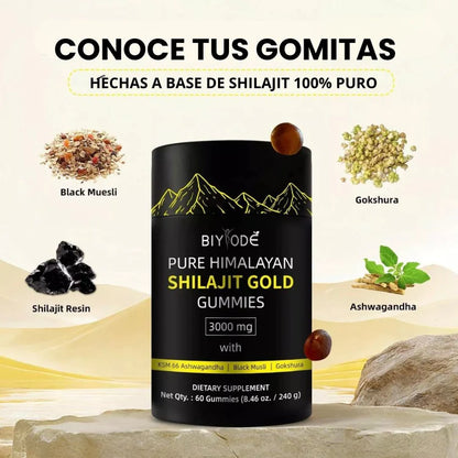 Gomitas de Shilajit GOLD  - (60 Gomitas)