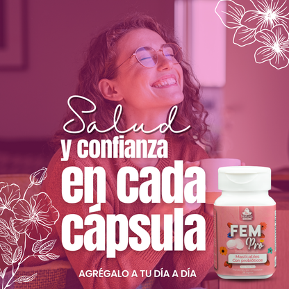 FEMPRO™ - PROBIÓTICOS FEMENINOS MASTICABLE 50 GOMITAS [ENVÍO GRATIS HOY]