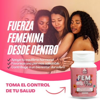 FEMPRO™ - PROBIÓTICOS FEMENINOS MASTICABLE 50 GOMITAS [ENVÍO GRATIS HOY]