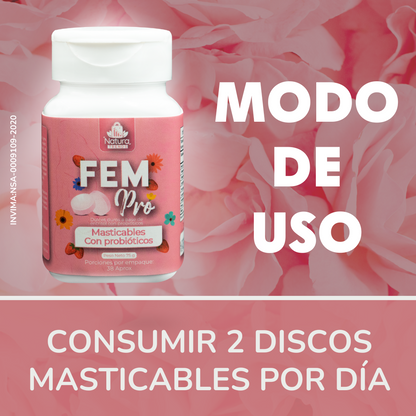 FEMPRO™ - PROBIÓTICOS FEMENINOS MASTICABLE 50 GOMITAS [ENVÍO GRATIS HOY]